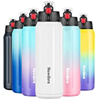 Newdora Botella de Agua Deportiva de Acero Inoxidable 316- Botella Termica con Doble Aislamiento para 12 Horas de Bebida…